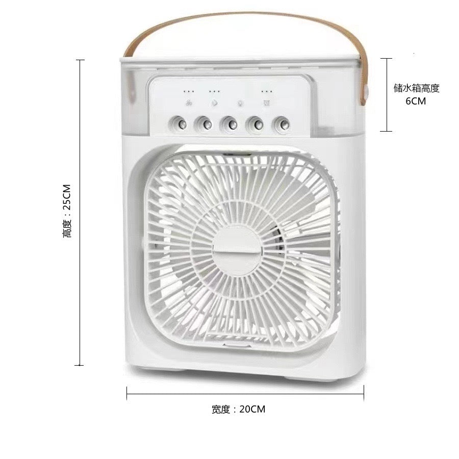Portable 3-in-1 Air Cooler Fan – Mini AC with Humidifier & LED Night Light