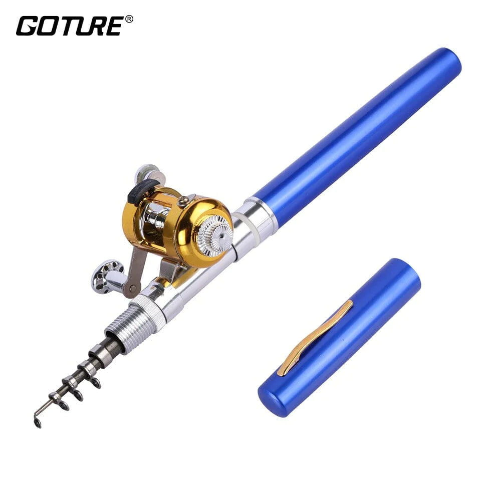 Mini Pocket Fishing Rod – Portable, Durable Aluminium | 95cm, 190m Line Capacity