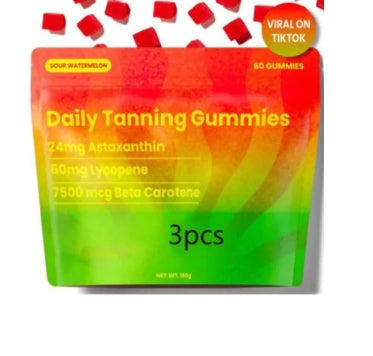 Sun Tanning Gummies – 60 Soft Chews for a Natural Sun-Kissed Glow