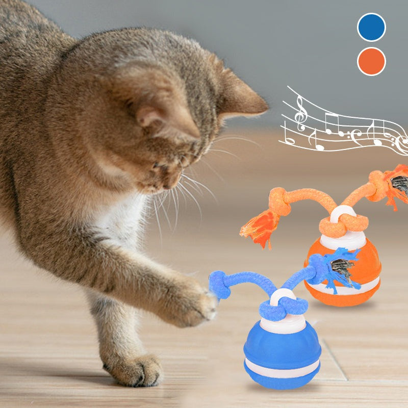 Interactive USB Rechargeable Rolling Ball Toy for Dogs & Puppies
