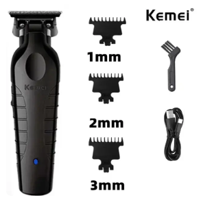 Kemei Professional Hair Clipper – Titanium Blade, Cordless, Home & Salon Use