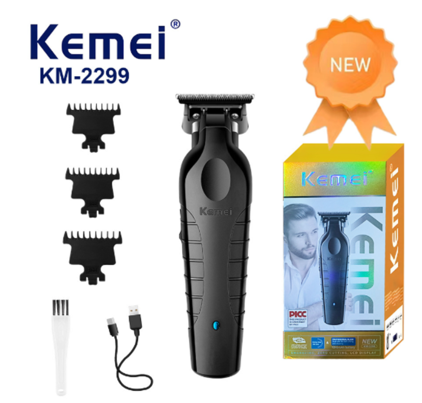 Kemei Professional Hair Clipper – Titanium Blade, Cordless, Home & Salon Use