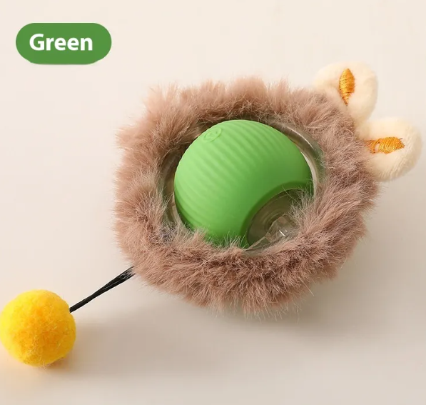 PurrPlay Self-Rolling Cat Toy Ball – Interactive, Motion-Activated Fun