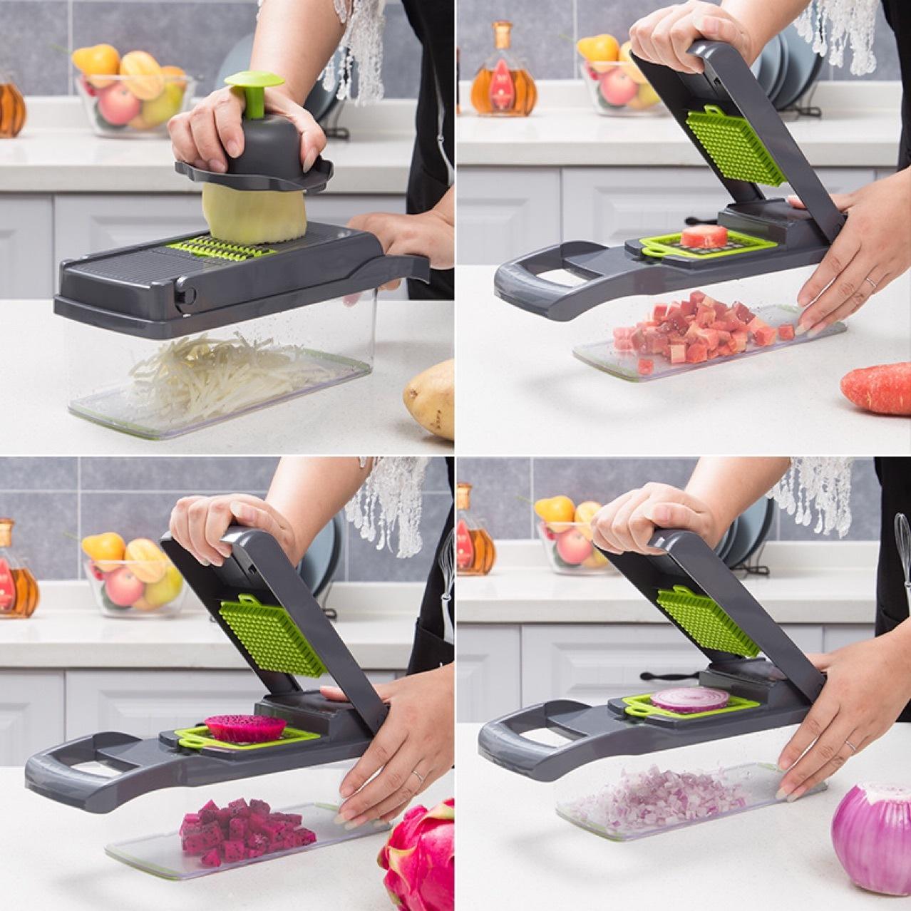 Vegetable Chopper & Dicer – Multi-Function Kitchen Tool for Fast, Uniform Cuts