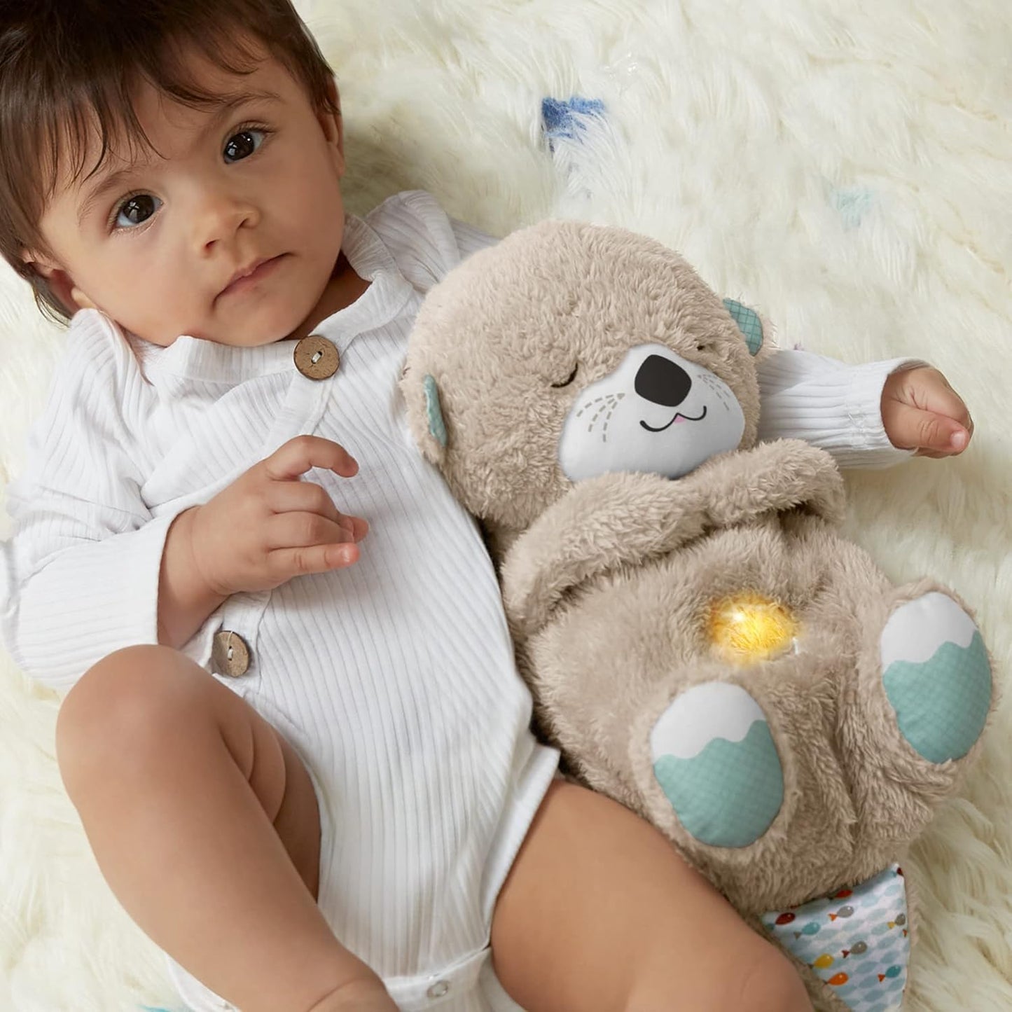 Breathing Bear Soothing Plush – Baby Sleep Aid with Calming Lights & Motion