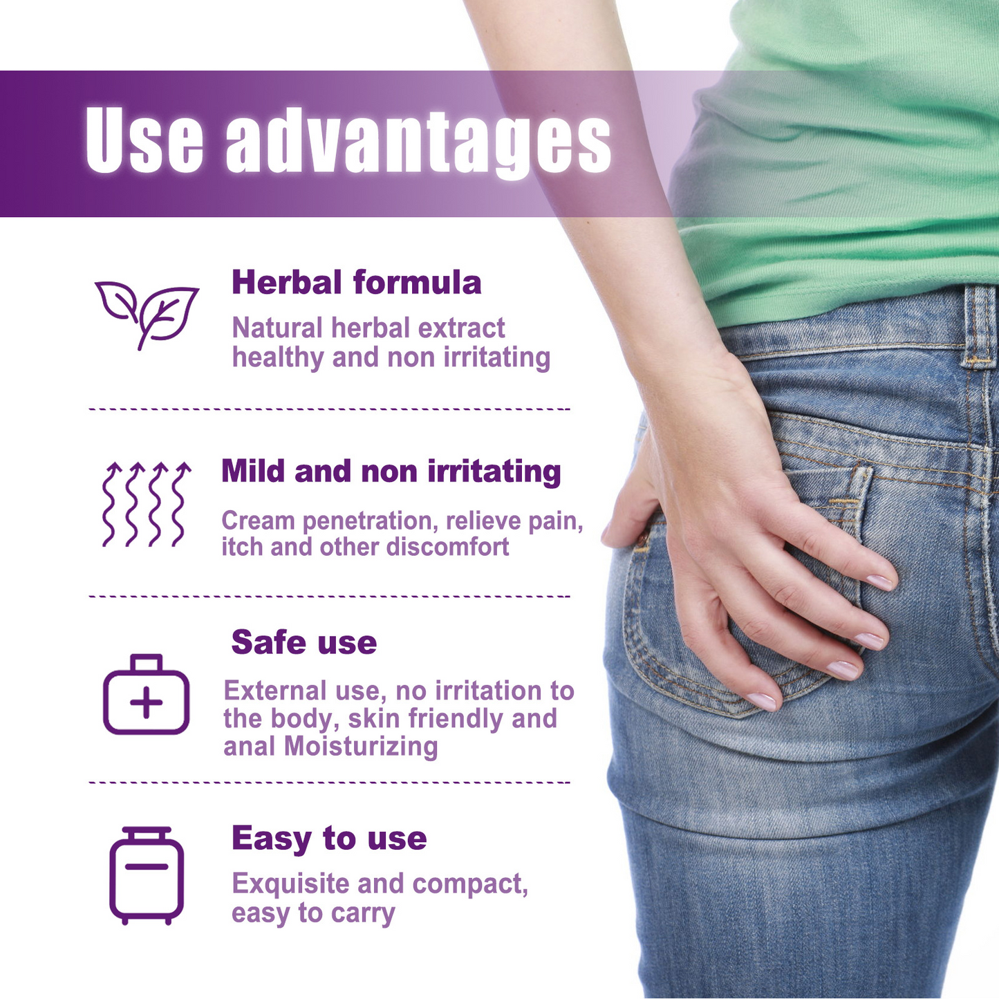 Herbal Haemorrhoid Relief Spray – Fast-Acting, Cooling 30ml | Discreet & Portable