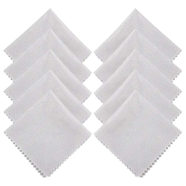 CrystalClear Microfiber Cleaning Cloths – 10-Pack, Streak-Free for Screens & Lenses