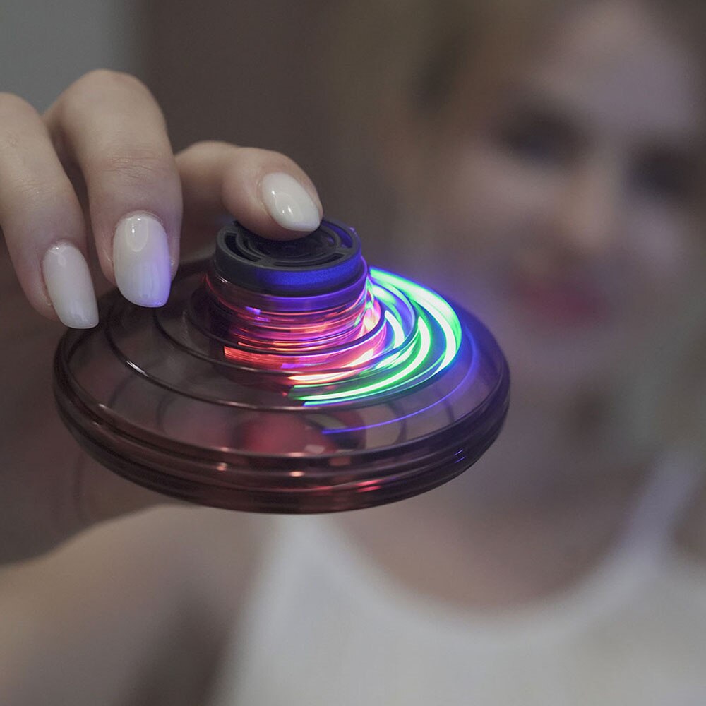 Flynova Mini UFO Spinner – LED Flying Toy for Kids & Adults | Indoor & Outdoor