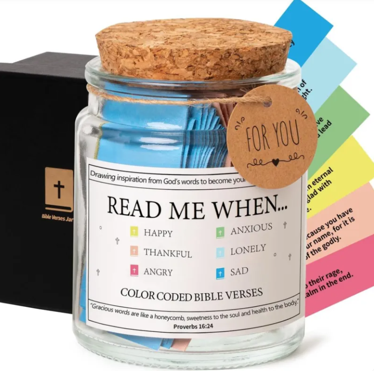 Bible Verses in a Jar – 90 Scripture Cards for Daily Encouragement & Reflection