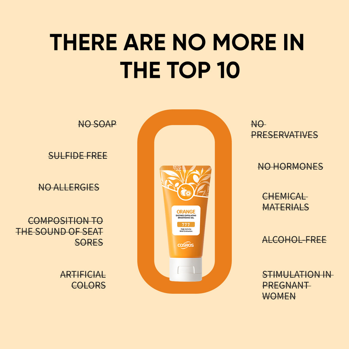 Orange Exfoliating & Brightening Gel – 50g | Radiant, Smooth Skin