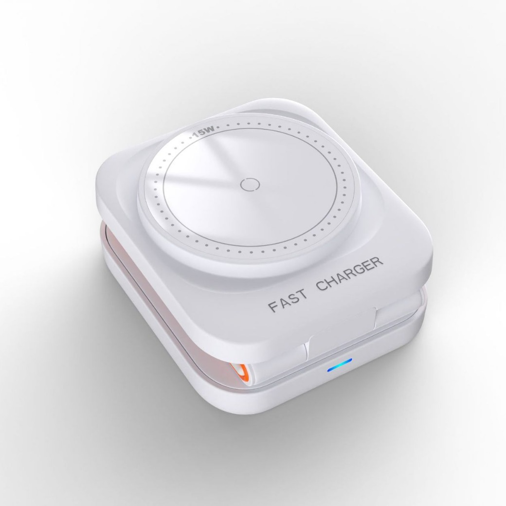 3-in-1 Folding Wireless Charger – Charge Phone, Watch & Earbuds Simultaneously