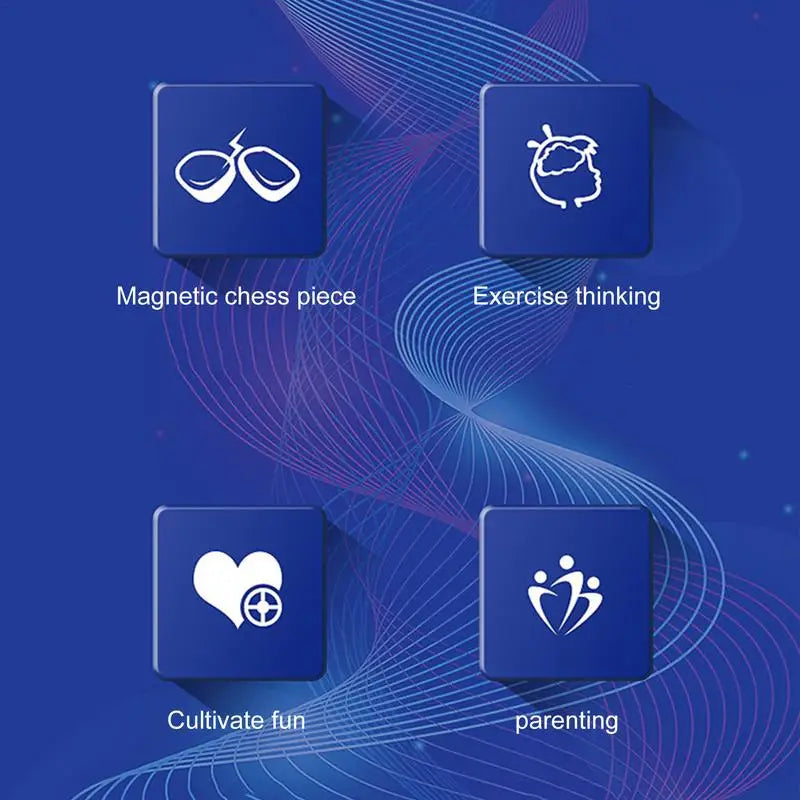 Magnetic Chess Board Set – Travel-Friendly, Pieces Stay in Place