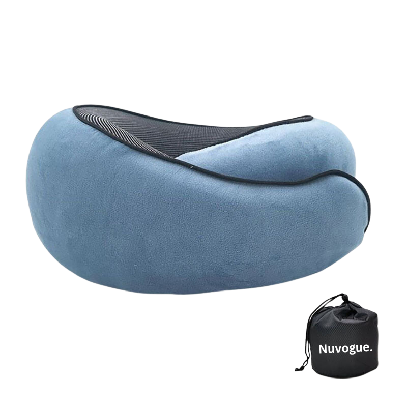 SkySoothe Travel Neck Pillow – Ergonomic Support for Flights, Trains & Long Journeys