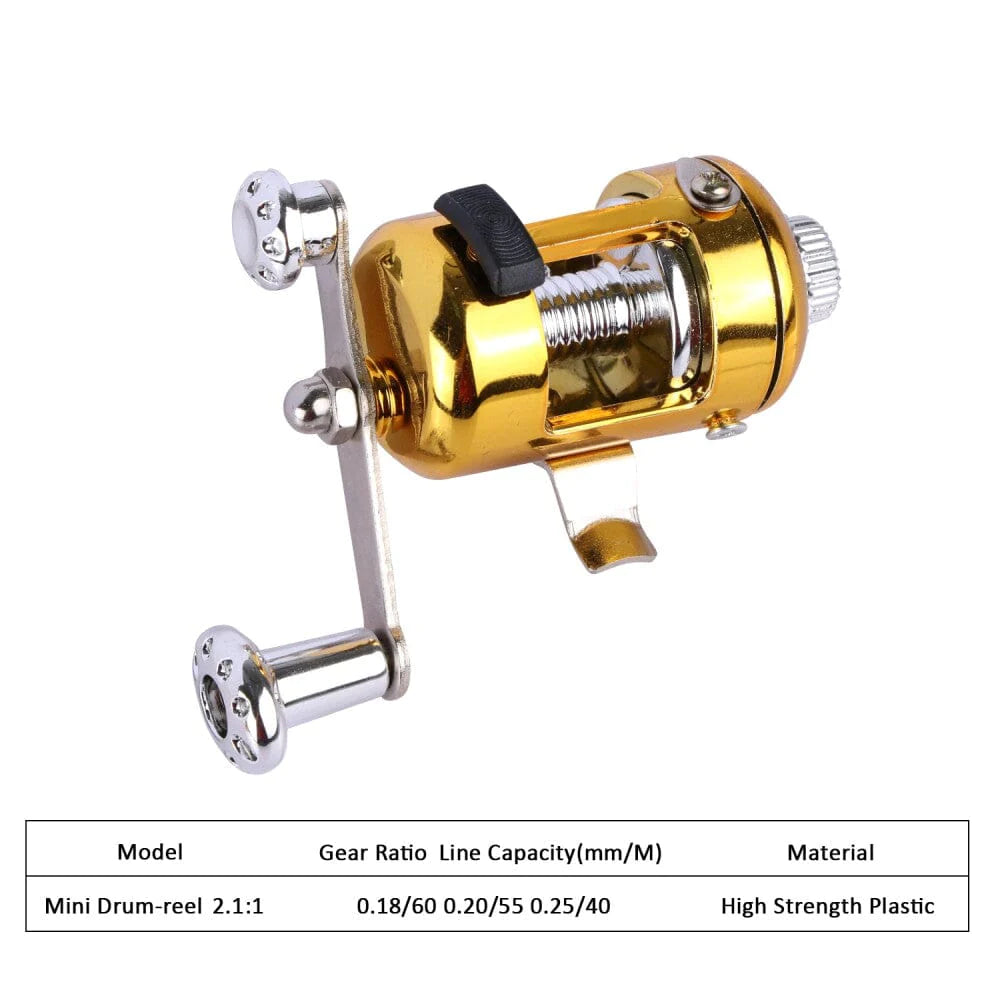 Mini Pocket Fishing Rod – Portable, Durable Aluminium | 95cm, 190m Line Capacity