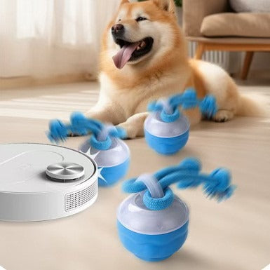 Interactive USB Rechargeable Rolling Ball Toy for Dogs & Puppies