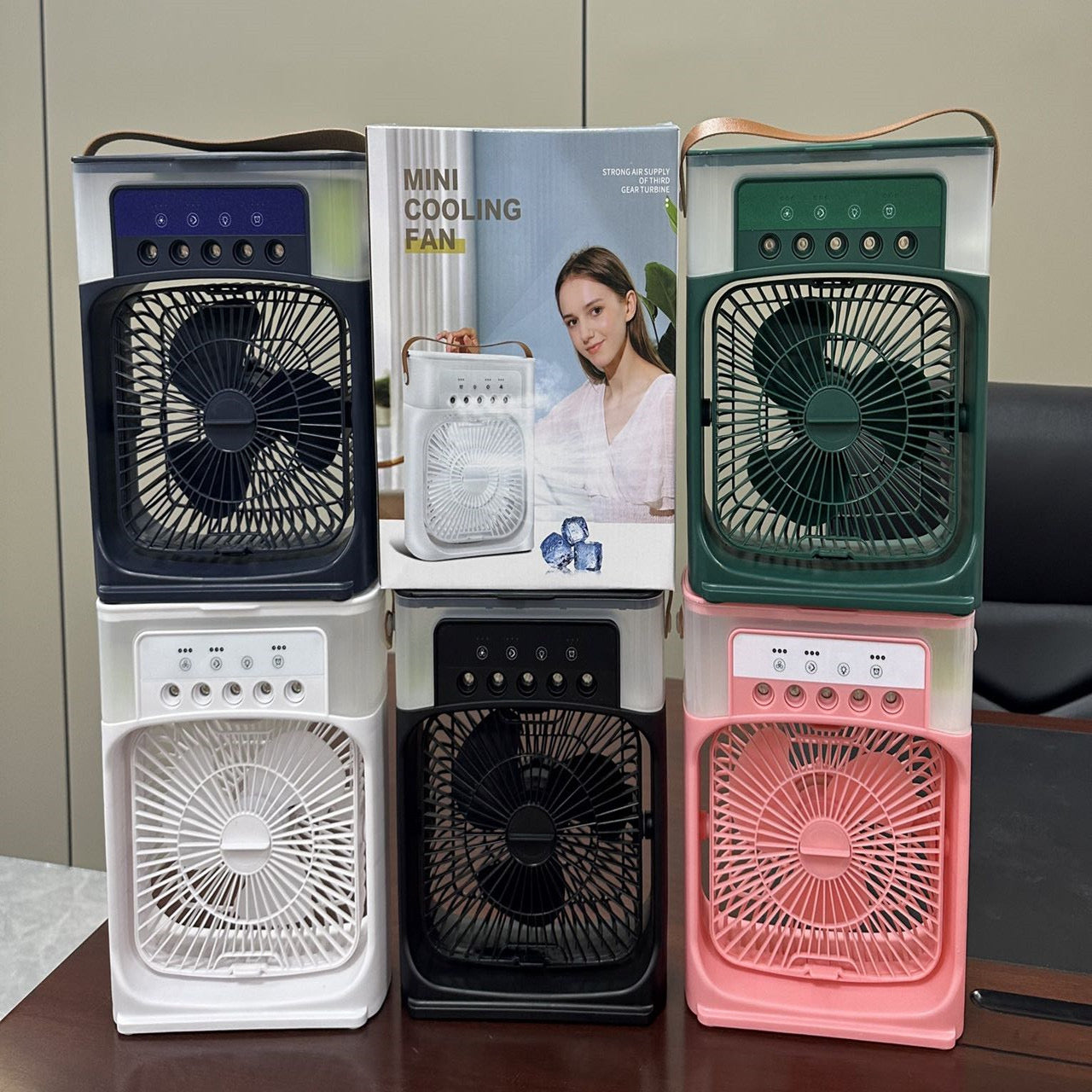 Portable 3-in-1 Air Cooler Fan – Mini AC with Humidifier & LED Night Light