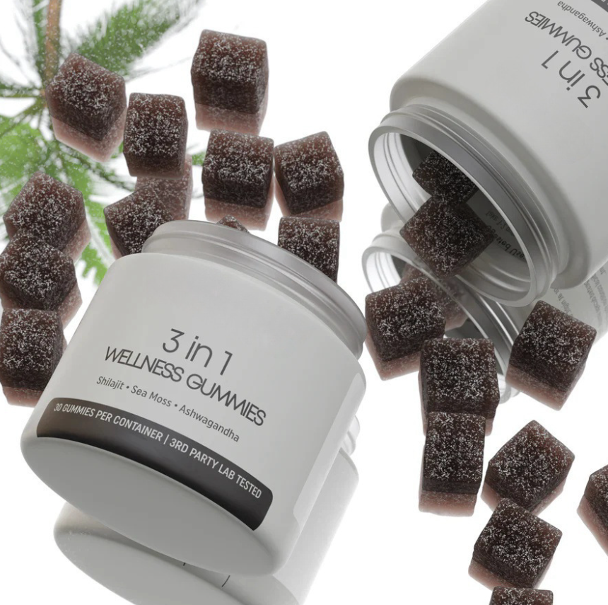 Shilajit 3-in-1 Gummies for Men – Energy, Stamina & Testosterone Support