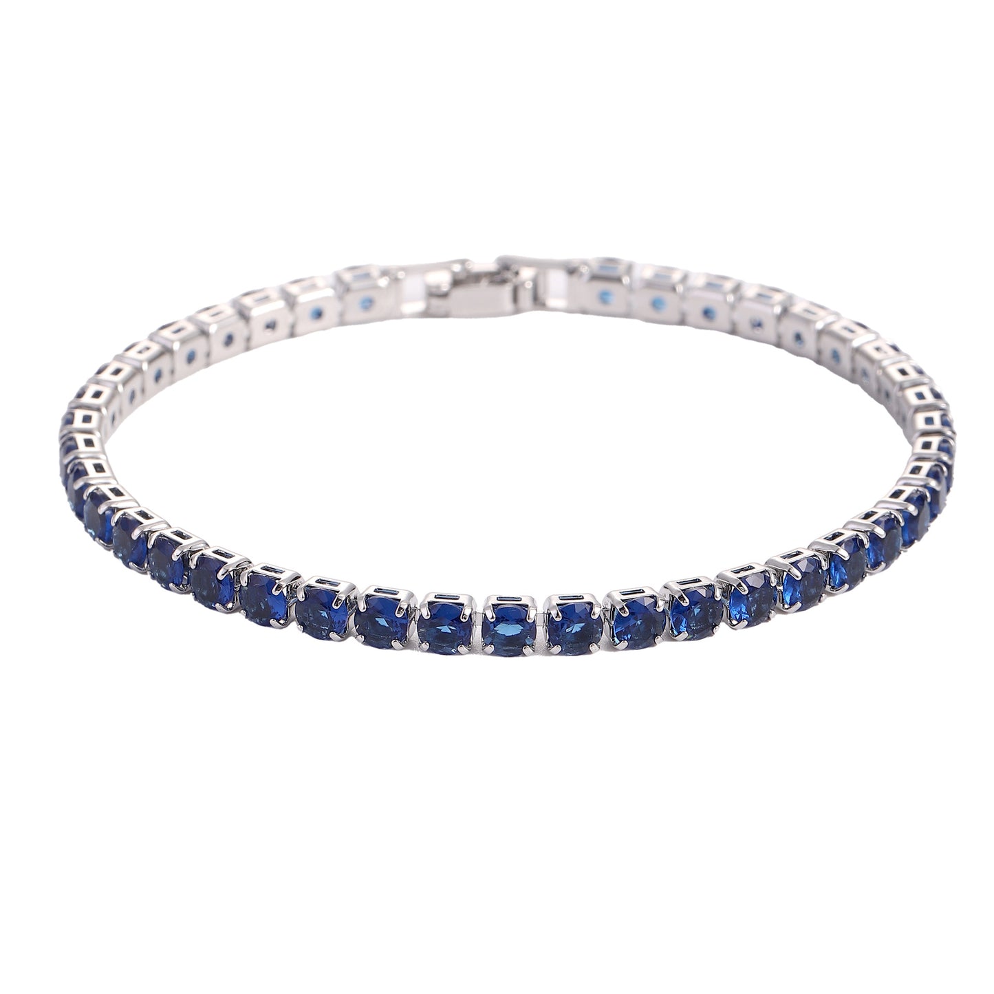 Hip Hop Micro Zircon Tennis Bracelet – Copper, Multiple Colours & Sizes