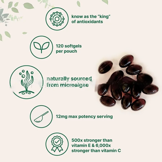 Astaxanthin Soft Capsules – 120 Capsules | Antioxidant & Liver Support