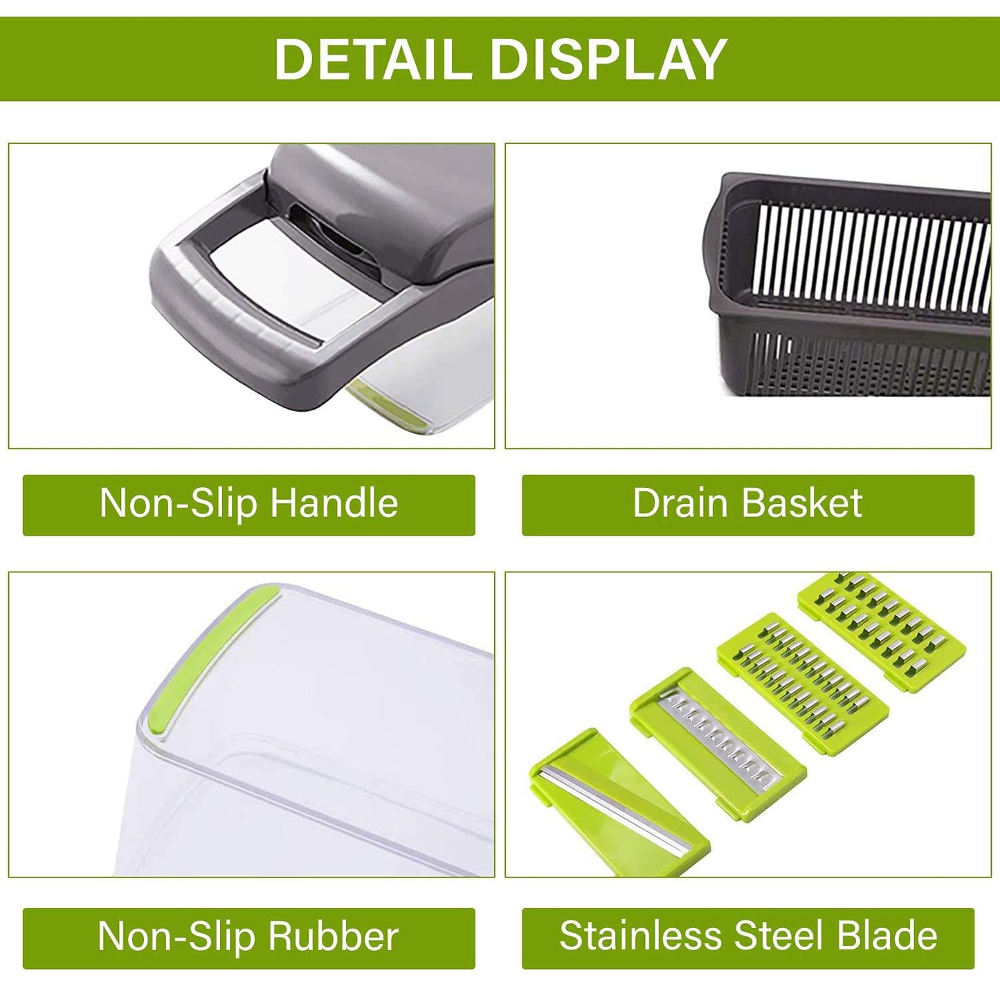 Vegetable Chopper & Dicer – Multi-Function Kitchen Tool for Fast, Uniform Cuts