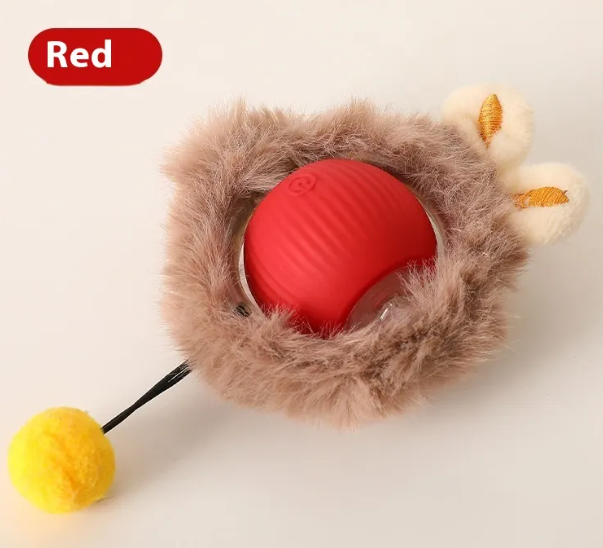 PurrPlay Self-Rolling Cat Toy Ball – Interactive, Motion-Activated Fun