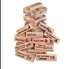 LoveStack Couples Game – Romantic Block-Stacking Date Night Fun