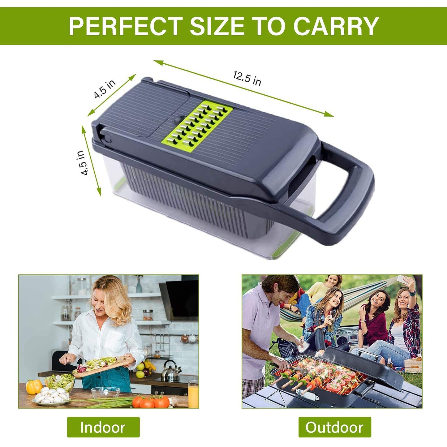 Vegetable Chopper & Dicer – Multi-Function Kitchen Tool for Fast, Uniform Cuts