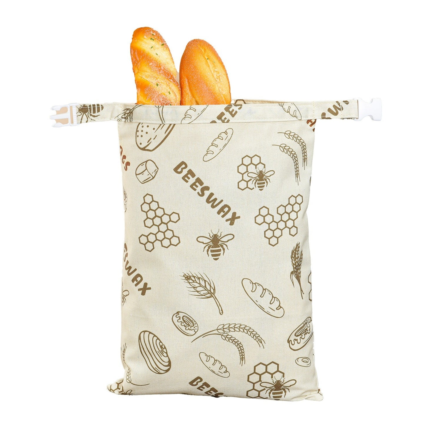 Cotton Linen Bread Bag – Reusable, Breathable Storage for Sourdough & Loaves
