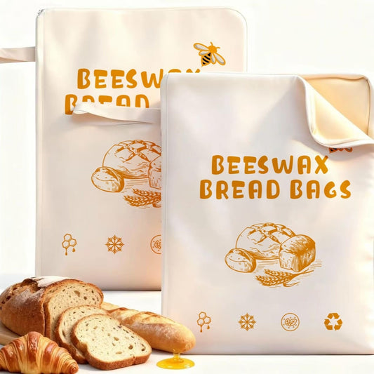 Cotton Linen Bread Bag – Reusable, Breathable Storage for Sourdough & Loaves