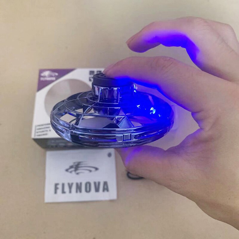Flynova Mini UFO Spinner – LED Flying Toy for Kids & Adults | Indoor & Outdoor