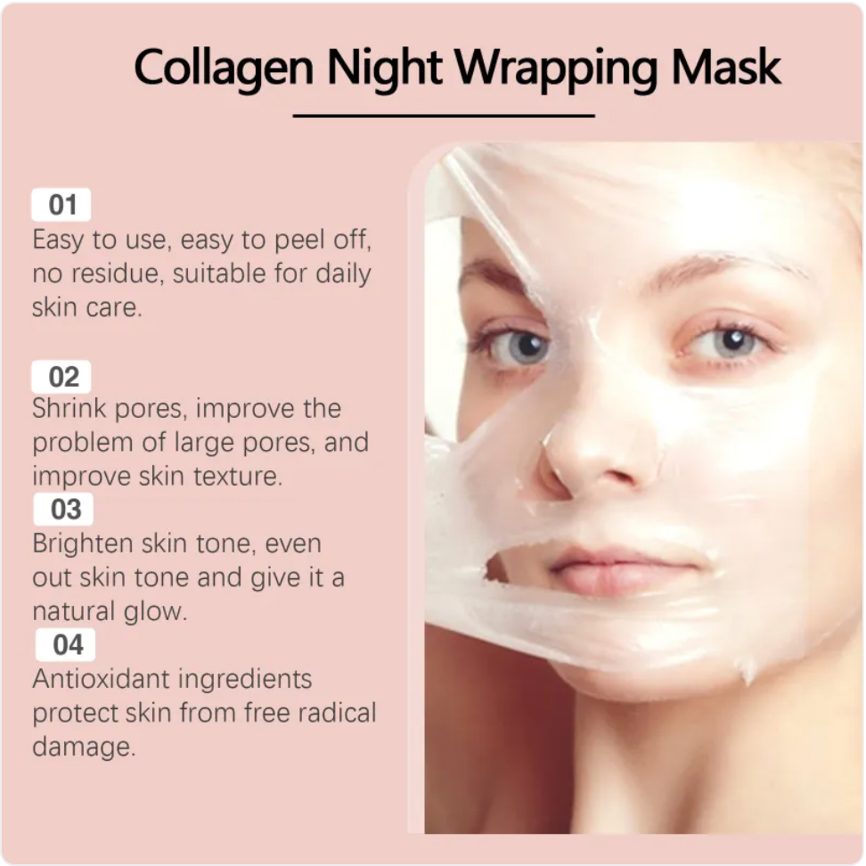 Collagen Deep Cleansing Peel-Off Mask – 75g with Brush | Hydrating & Purifying