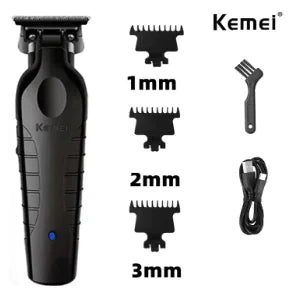 Kemei Professional Hair Clipper – Titanium Blade, Cordless, Home & Salon Use