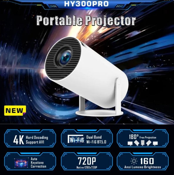 HY300 Pro HD Projector – Home Cinema, Gaming & Presentations | Portable