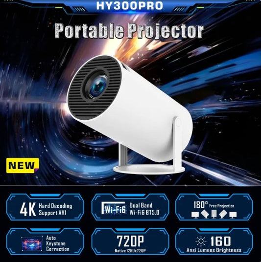 HY300 Pro HD Projector – Home Cinema, Gaming & Presentations | Portable