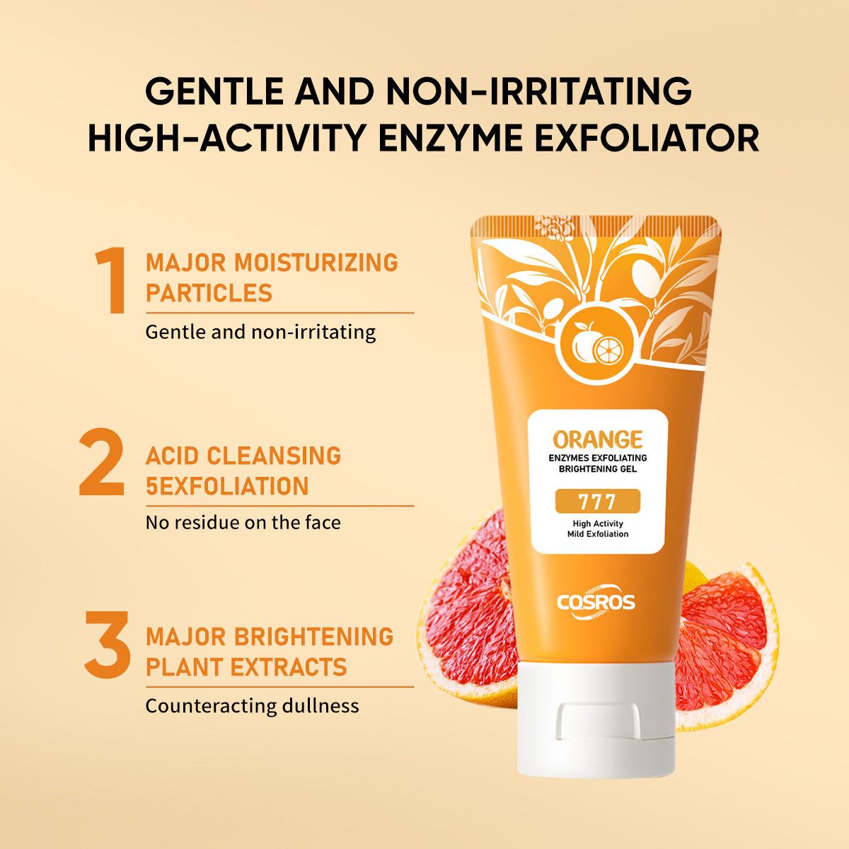 Orange Exfoliating & Brightening Gel – 50g | Radiant, Smooth Skin